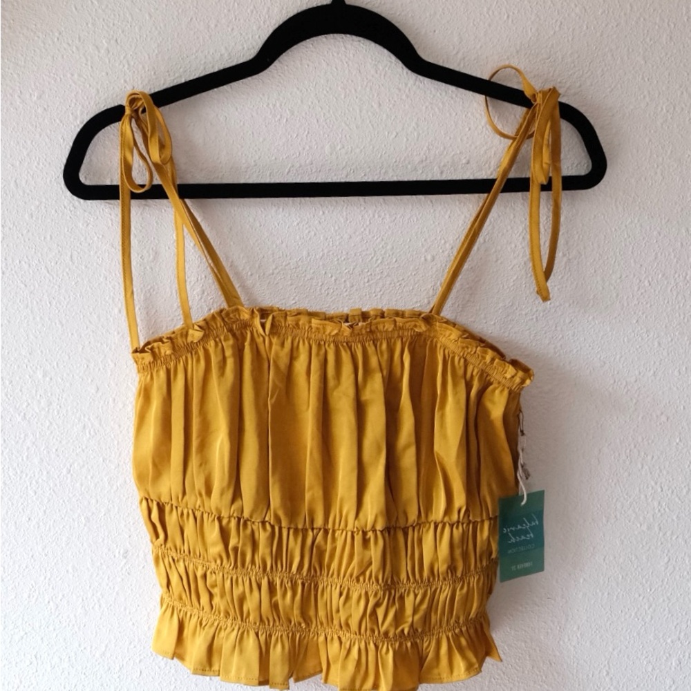 Yellow Smocked Top
